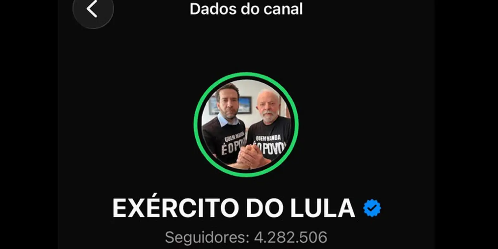 Campanha registra o canal "Exército do Lula" no TSE