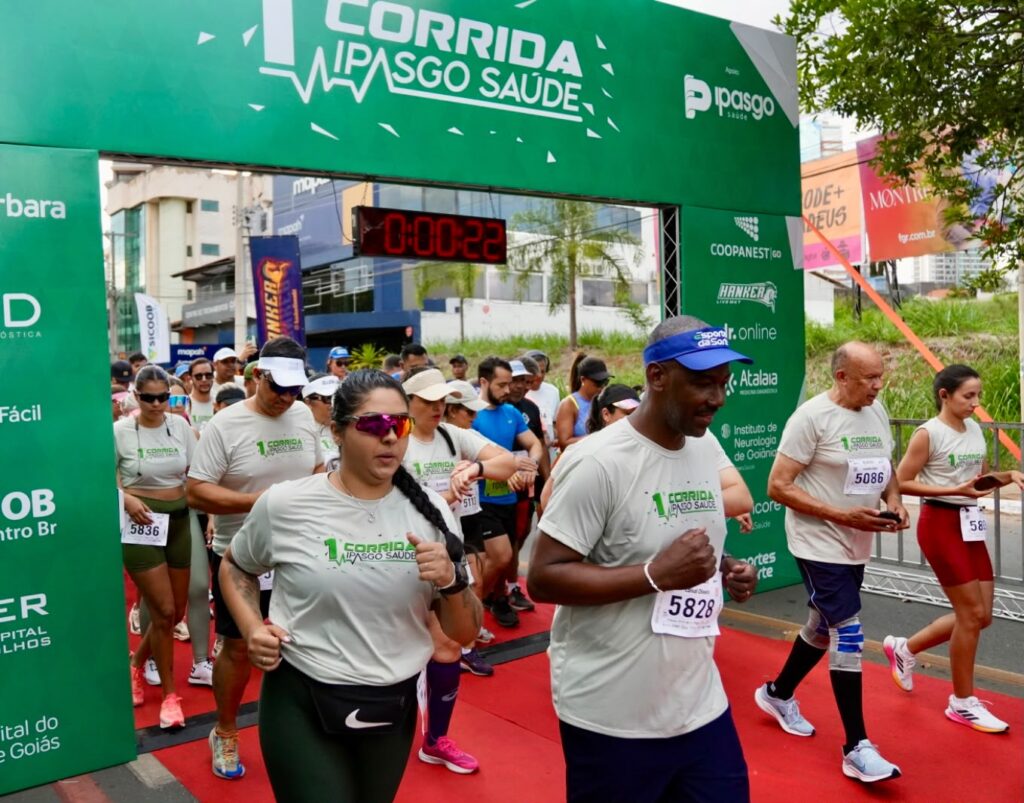 Participantes da Corrida Ipasgo Saúde