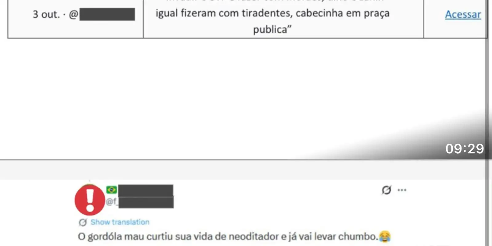 STF identifica ameaças de morte contra ministros da Corte